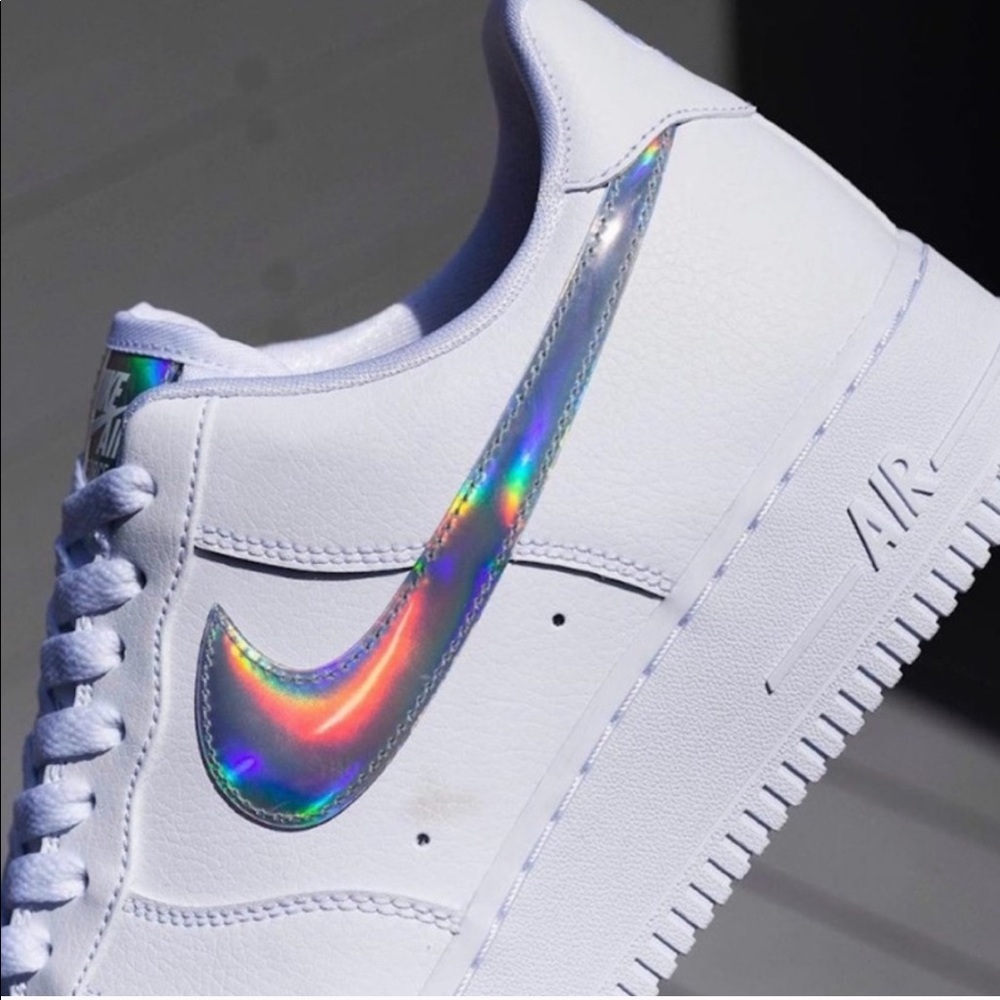Nike Air Force 1 Shoes Sneakers AF1 Chrome - Picture 3 of 11